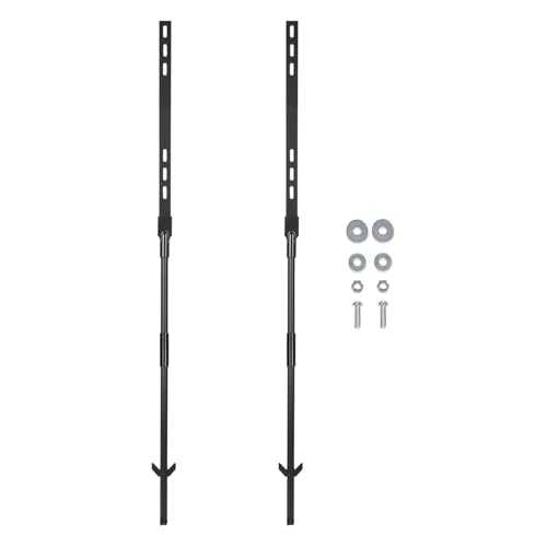 Piquets en métal pour panneau extérieur robustes et résistants à la rouille lot de 2