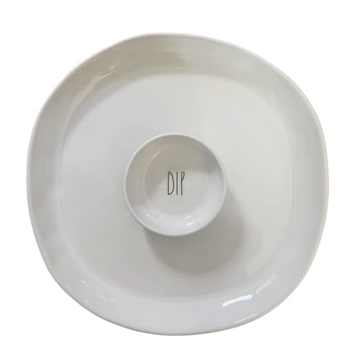 Rae Dunn Artisan Collection by Magenta CHIP or VEGETABLE DIP PLATTER
