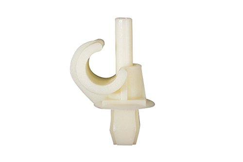 Bonnet tricoté à clip Connect 36135 - Lot de 50 charlottes blanches jetables pour atelier