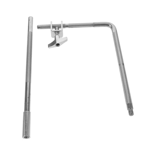 Abrazadera metálica ajustable para tambor Totority Soporte para campana de vaca Clip resistente para montaje en batería Accesorio para campanas miniatura 1