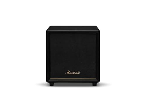 Marshall Heston Sub 200 Subwoofer - Deep Bass for TV, Movies, and Music | Bluetooth LE and RCA Mono Connectivity - Black