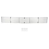 PIT66 Billet Grille Insert Upper Chrome Compatible with Chevy Blazer 1991-1994 Phantom Grille/Fit Chevy S10 1991-1993 Phantom Grille