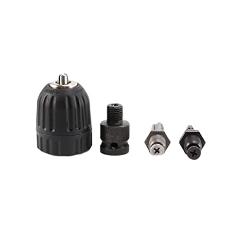 HuddyFee 0.8-10mm �����L�[���X �h���� �`���b�N �R���o�[�^�[ 3/8�C���`- 24UNF �X���b�h �N�C�b�N �`�F���W �A�_�v�^�[ S-Plus �Z�p�V�����N �\�P�b�g�t��