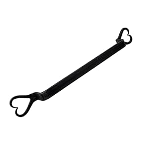 Hand Forged Metal Heart Shape Hand Towel Holder Wrought Iron Wall Mounted Hand Towel Holder Blacksmith Farmhouse Kitchen Towel Rack Home and Classic Look Black Antique Finish by Living Ideas