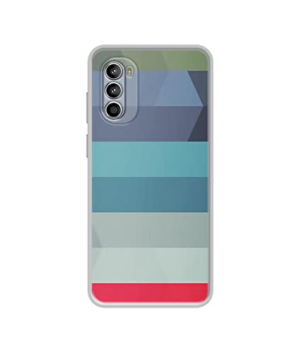 Image of Colorful Lines Design Printed Silicon Soft TPU Back Case Cover for Motorola Moto G52 4G / Moto G82 5G