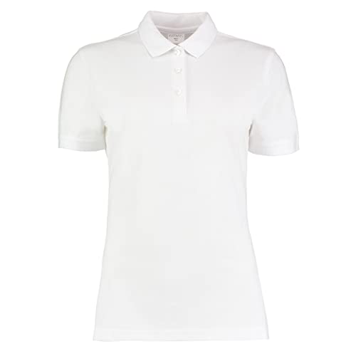 KUSTOM KIT - Polo Slim à Manches Courtes - Femme (FR 38) (Blanc)