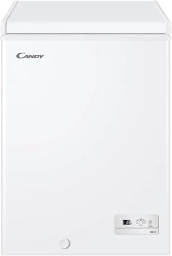 Candy CHAE1002E - Congelatore a pozzetto, statico, 97 Litri, Congelamento 5,5 kg/24h, Classe energetica E, Bianco