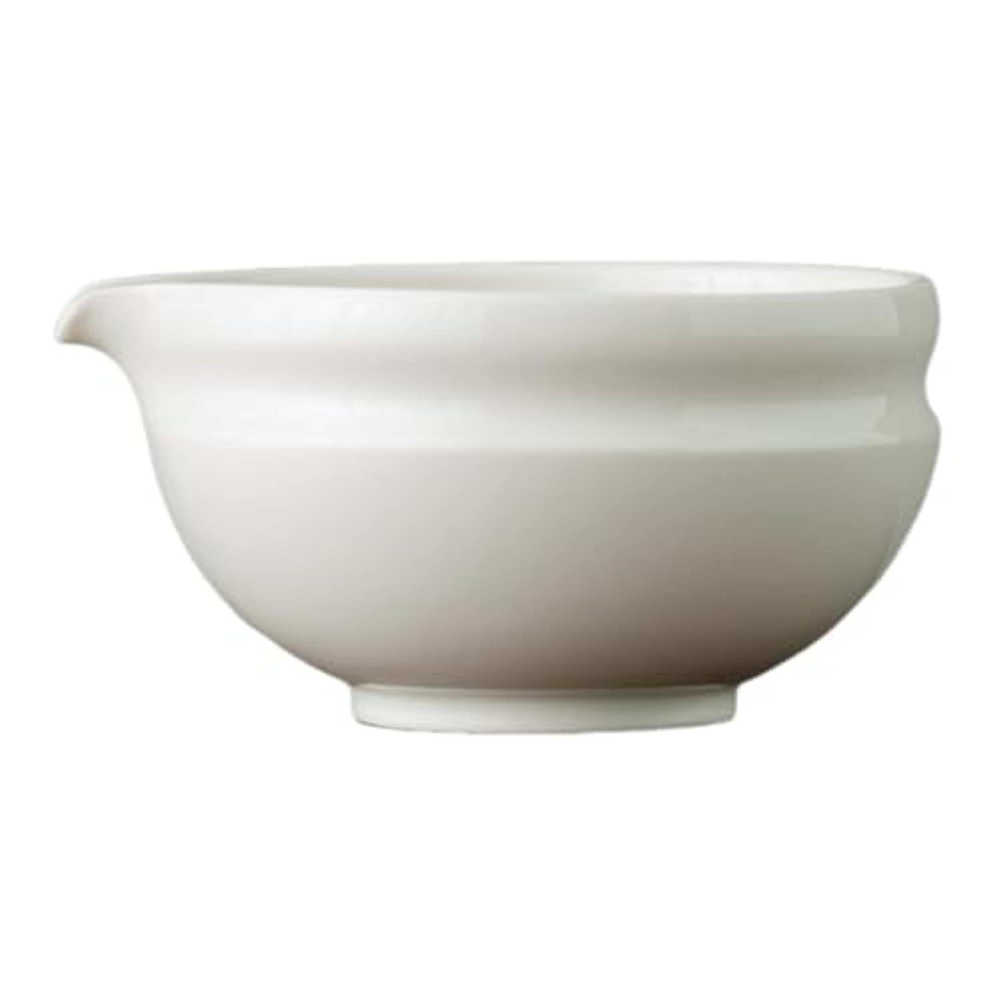 Ceramic Matcha Bowl Tea Making Accessory Traditional Household Green Tea Cup Moon White
