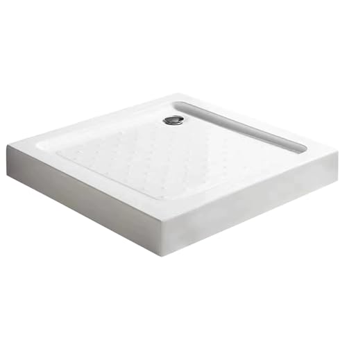 Kit de base de douche en acrylique antidérapant avec support inox réglable pour salle de bain