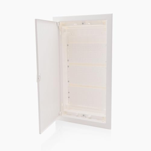 Intratec ripartitore di comunicazione a incasso, IP40 – Distribuzione multimediale per casa connessa, serie DIXBOX-XT, armadio per sistemi multimediali, 592 x 346 x 92 mm, bianco