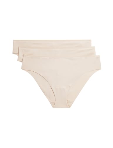 Image of Marks & Spencer Body Flexifit Womens Polyamide Blend Solid Low Rise Brazilian Knicker (Pack of 3)