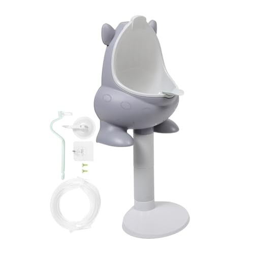 RORPOIR 男の子用 トイレトレーニング小便器 調節可能な高さ 自立型 壁掛け式 省スペース設計 取り外し可能なボウル付き 子供用立位排尿補助具