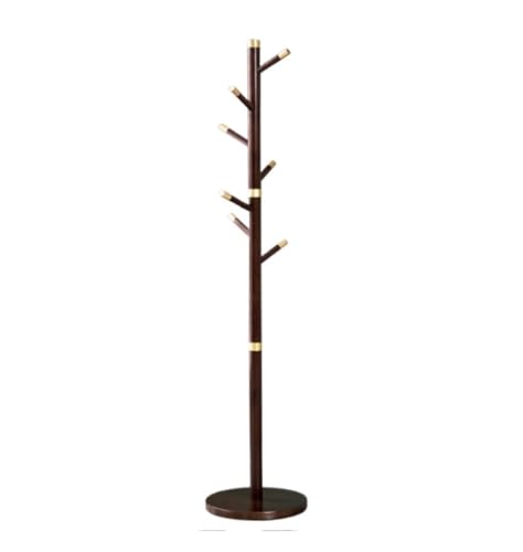 FGXHHS Perchero de Madera Multiusos con Base Redonda Resistente para Ropa, Bolsos y Sombreros (Color: A, tamaño: 178 x 40 cm)