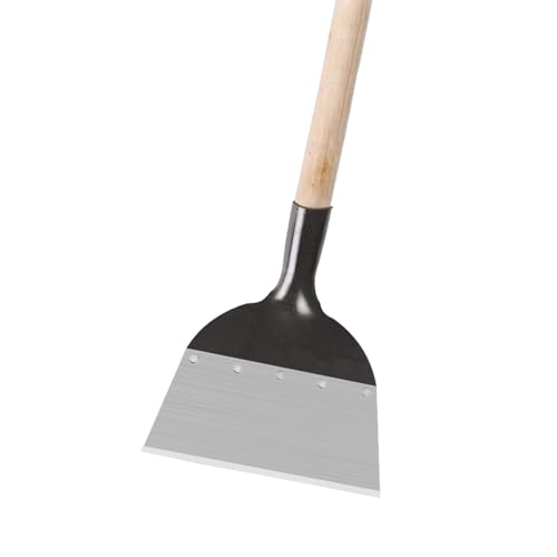 Pala de jardín cuadrada - Herramienta de jardinería resistente Pala de hielo | No incluye poste, acero al manganeso, herramienta de desmalezado agrícola para bordear el césped, plantar, cavar y elimin