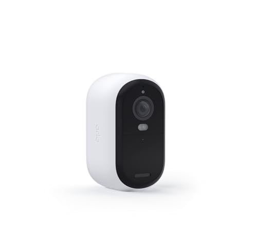 Image of Arlo Essential Security Camera 2K 2nd Gen, Indoor /Outdoor Wireless Camera with Spotlight, 2-Way Audio, Color Night Vision, Motion Activation, Wide Angle, White, 1-Pack, VMC3050 (Renewed)