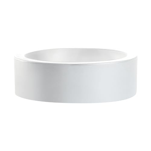 NICOLI VASO ROTONDO ECHO SMALL IN RESINA PER INTERNO ED ESTERNO DIAMETRO CM 25 X12 h CM 30 X14 h (Ø 30x14 cm, Bianco)