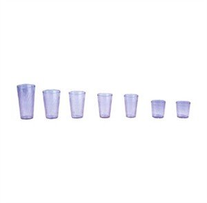 GET Commercial Grade Blue Plastic 20 Oz Tahiti Beverage Drinkware Box of 72