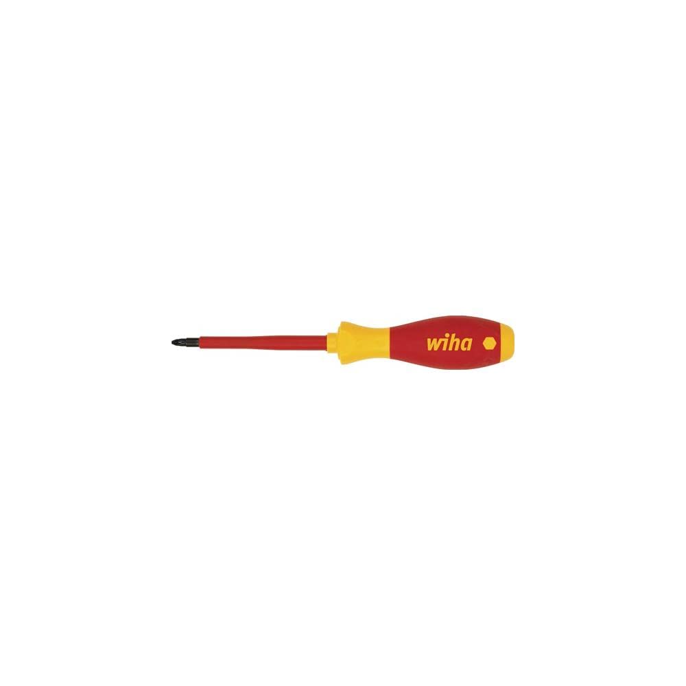 Wiha Black Pz2 X 100Mm Vde Soft Finish Screwdriver