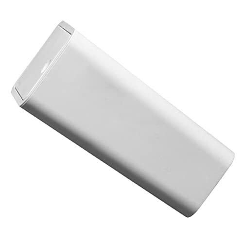 Caneca de basura rectangular con tapa, plástica y compacta miniatura 1