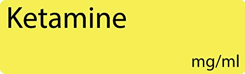 Ketamine Anesthetic Syringe Labels - Box of 800 Labels on roll (1