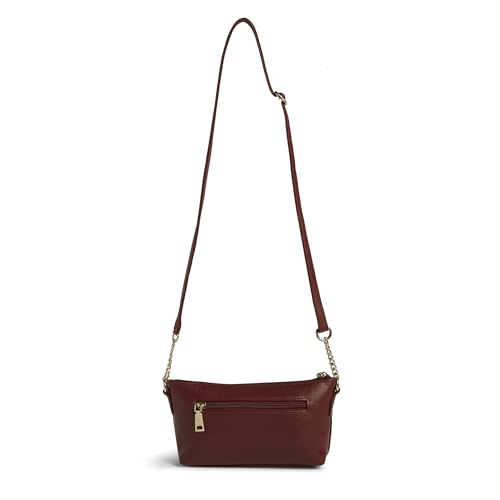 Image of Caprese Siji Tresna Small Sling Bag for Women | Kashida Embroidery Crossbody with Adjustable Strap & Secured Zip Closure | Stylish Handbag for Everyday Use, Travel & Special Occasions