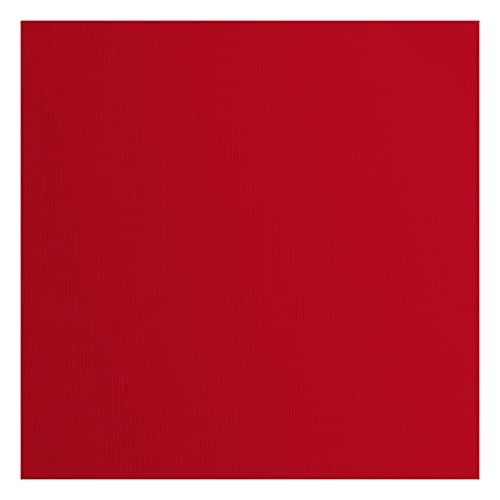 Vaessen-Creative Florence Textured Cardstock, Poppy Red, 216 Grams, 12x12 inches, 20 Sheets, for Scrapbooking, Card Making, Die Cutting and Other Paper Crafts, 30.5x30.5cm