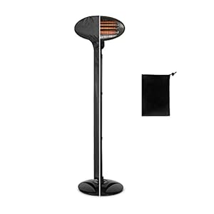 Hktec Elektrische afdekking voor terrasverwarming, met ritssluiting, afdekking, verwarming, weerbestendig, waterdicht…