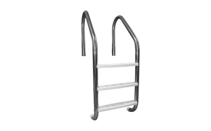 Escalera clásica de 3 peldaños de acero inoxidable miniatura 1