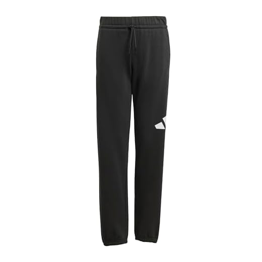 adidas Unisex Kinder Essentials BIG Logo Pants, Black/White, 15-16 Years