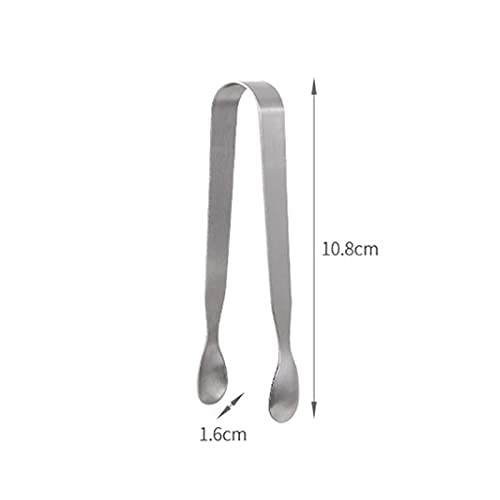 Kochzange Küchenzange aus Edelstahl, zum Braten, Kochen, Brot, Größe: 10,8 * 1,6 cm, hohe Temperaturbeständigkeit