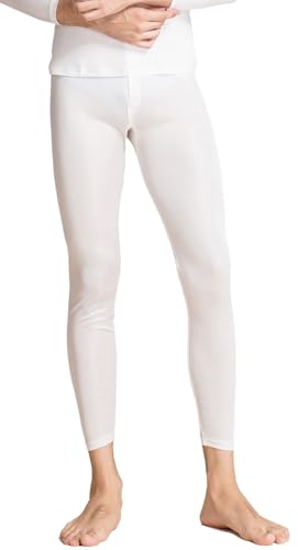 Mens Silk Base Layer Thermal Underwear Pants Mulberry Silk Lightweight Base Layer Long Johns Bottoms Leggings