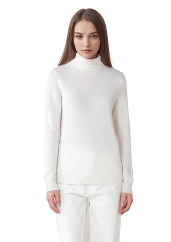 Cashmere Turtleneck Sweater for Women - 100% Pure Mongolian Cashmere Pullover