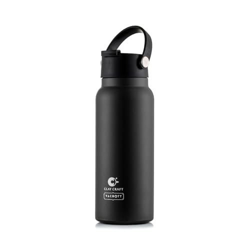Image of CLAY CRAFT VACBOTT Phantom Double Walled |18 Hour Hot and 24 Hours Cold Water Bottle Vacuum Insulated|Flask Bottle 700ML, 1 Pcs|Easy to Carry|Hiking|Travel Bottle|BIS Certified|1 Year Limited Warranty