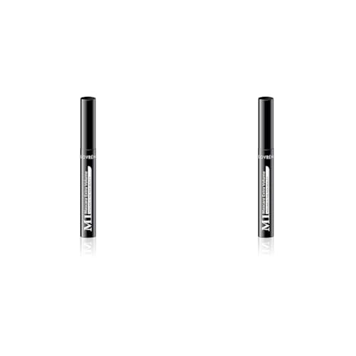 Lovren Mascara M1 Extra Volume, Volumisant et courbant sans nickel Parabène, Dermatologiquement testé, réalisé avec des cires naturelles, noir, 10 millilitres (Lot de 2)