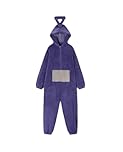 cutecool Halloween Pyjamas Jumpsuit Costume Onesie Pajamas Unisex Animal One-piece Costume Homewear Sleepwear Party (UK, Alpha, XL, Regular, Regular, Purple Teletubbies)