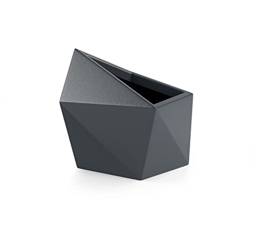 FORVEGA - Donica Astro, 48 cm, modernes Design, für Zuhause und Büro, strapazierfähiges Recyclingmaterial, für große Pflanzen, perfekt im Freien, polnische Produktion, anthrazit Cover