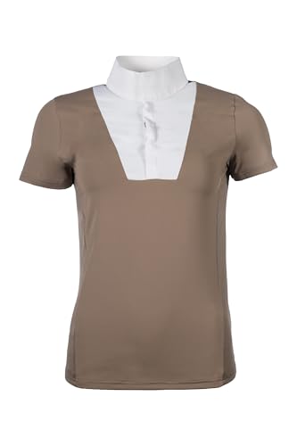 Polo de concours femme HKM Virginia à manches courtes pour équitation