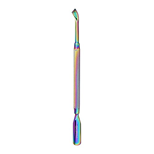 KADS 1pc Symphony Arc-Sharped Pusher Cuticle Pusher Stainless Steel nail cleaner