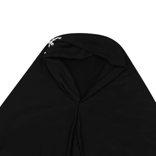 ANKOMINA Women's Muslim Instant Hijab Scarf Crystal Headscarf Shawl Wraps Long Turban Undercap4