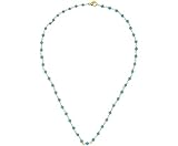 Gemshine Halskette Choker mit blauen Türkis Edelsteinen in 925 Silber hochwertig vergoldet. Nachhaltig - Fair Trade, Qualitätvoller Schmuck Made in Germany