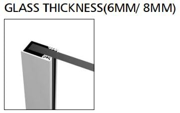 IMEX Mampara Fija de Ducha - SCREEN PRO Panel de Ducha con Vidrio Templado, Perfil de Aluminio, Barra de Soporte y Sellado EVA, Instalación de Pared, Diseño Moderno. (CROMADO, 130 cm)