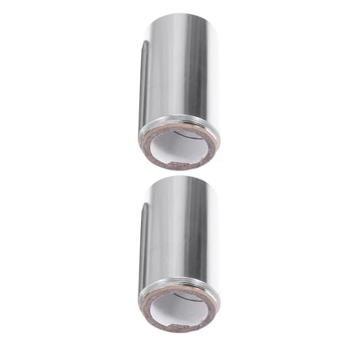 Ciieeo Papel de Aluminio Plata de Aluminio 2 Rollos para Teñir el Cabello Que Atrapa el Calor y Acelera el Proceso Adecuado para Peluquería y Barbería