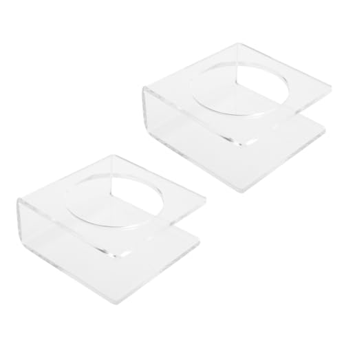 BESTYASH 2Pcs U Shaped Basketball Display Stand Acrylic Rack for Soccer Volleyball and Football Versatile Ball Holder for Home Sports Display