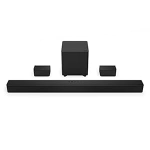 VIZIO V-Series 5.1 Home Theater Sound Bar with Dolby Audio, Bluetooth, Wireless Subwoofer, Voice Assistant Compatible, Includes Remote Control – V51x-J6