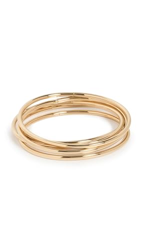JENNY BIRD Womens Dane Bangles Set of 5 High Polish Gold One Size
