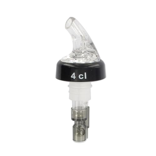 Fackelmann Doseur d'alcool 683152 - 4 cl - Bec verseur - Doseur de bouteille - Verre doseur - En plastique transparent - Diamètre : 4 cm