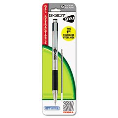 Bolígrafo Roller Ball Gel Retráctil Negro Pack 6 miniatura 2
