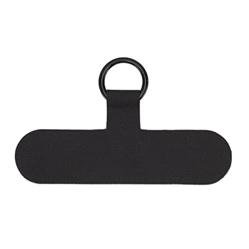 Universal Mobile Phone Lanyard Patch, Nylon Cell Phone Hanging Rope Tab Connection Attachment,Heavy Duty Multifuctional Phone Lanyard Patch Pad (black)