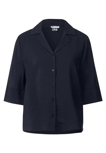 Blouse à Col Bowling Street One en bleu foncé t-shirt femme taille 48