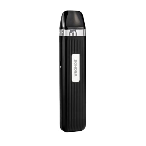 GEEKVAPE SONDER Q POD Vape Kit [Black] - Light and Simple Budget Friendly 20W Output Perfect for MTL/RDL Refillable Rechargeable All Q Pods Compatible No Nicotine